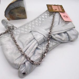 NWT juicy Couture Genuine Blue Leather Handbag